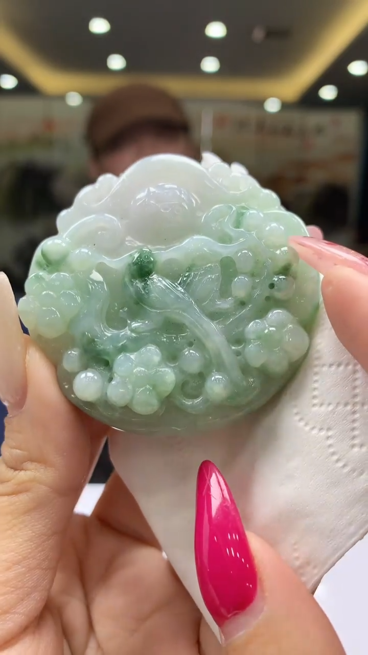 【闪购商品】定制翡翠未镶嵌1062xlj-毛货挂件24