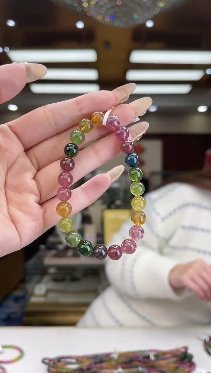 【闪购商品】碧玺/未镶嵌8mm+碧玺单圈多样性发货38