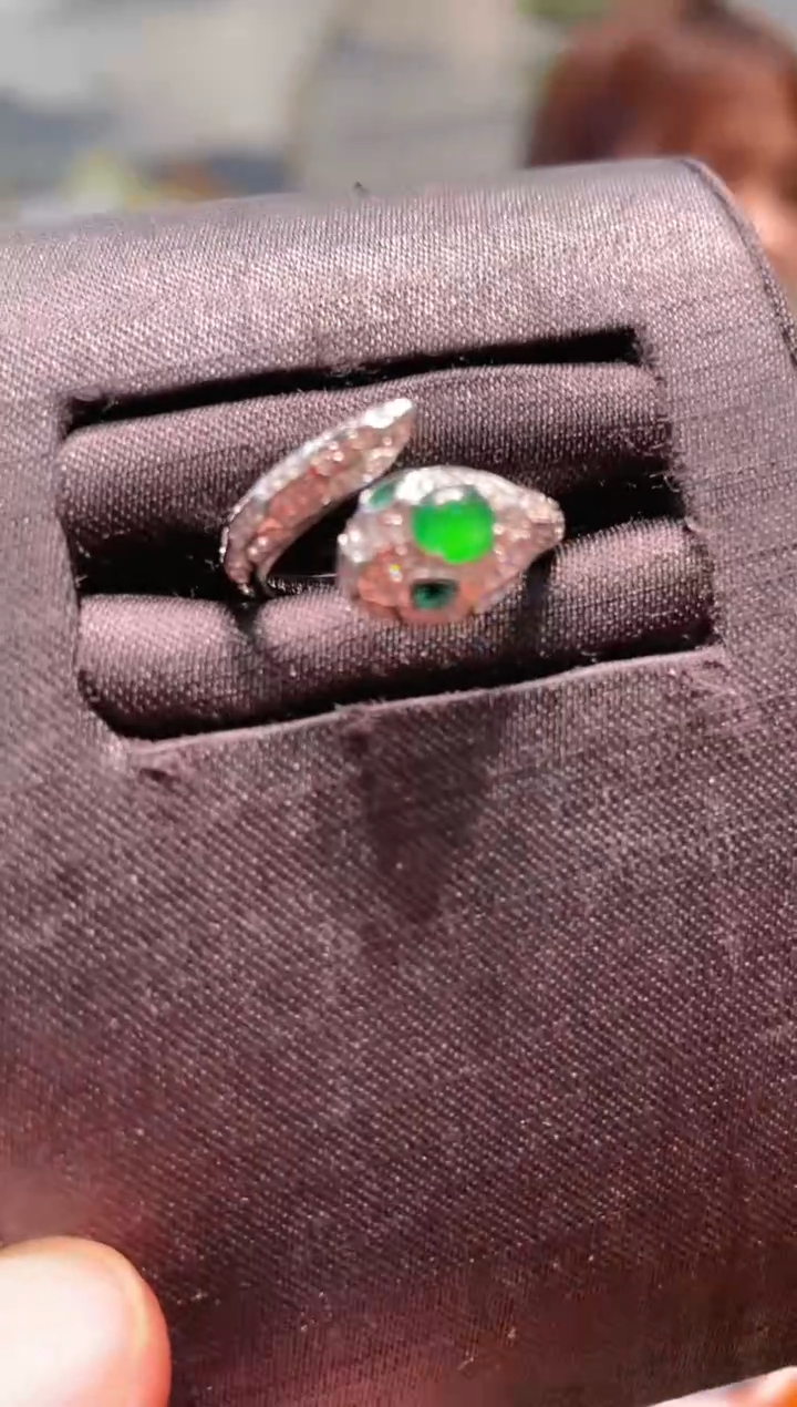 【闪购商品】翡翠戒指未镶嵌A1天然A货翡翠