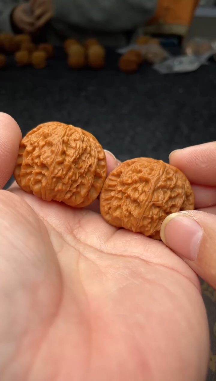 把件文玩核桃B  260号   40尺 白狮子