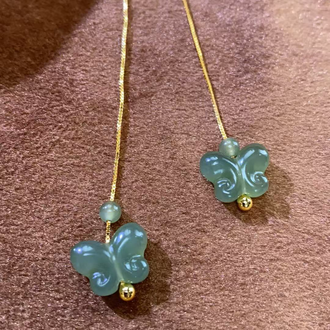 「知简」清 和田玉耳饰 品质珠宝 多样性发其一