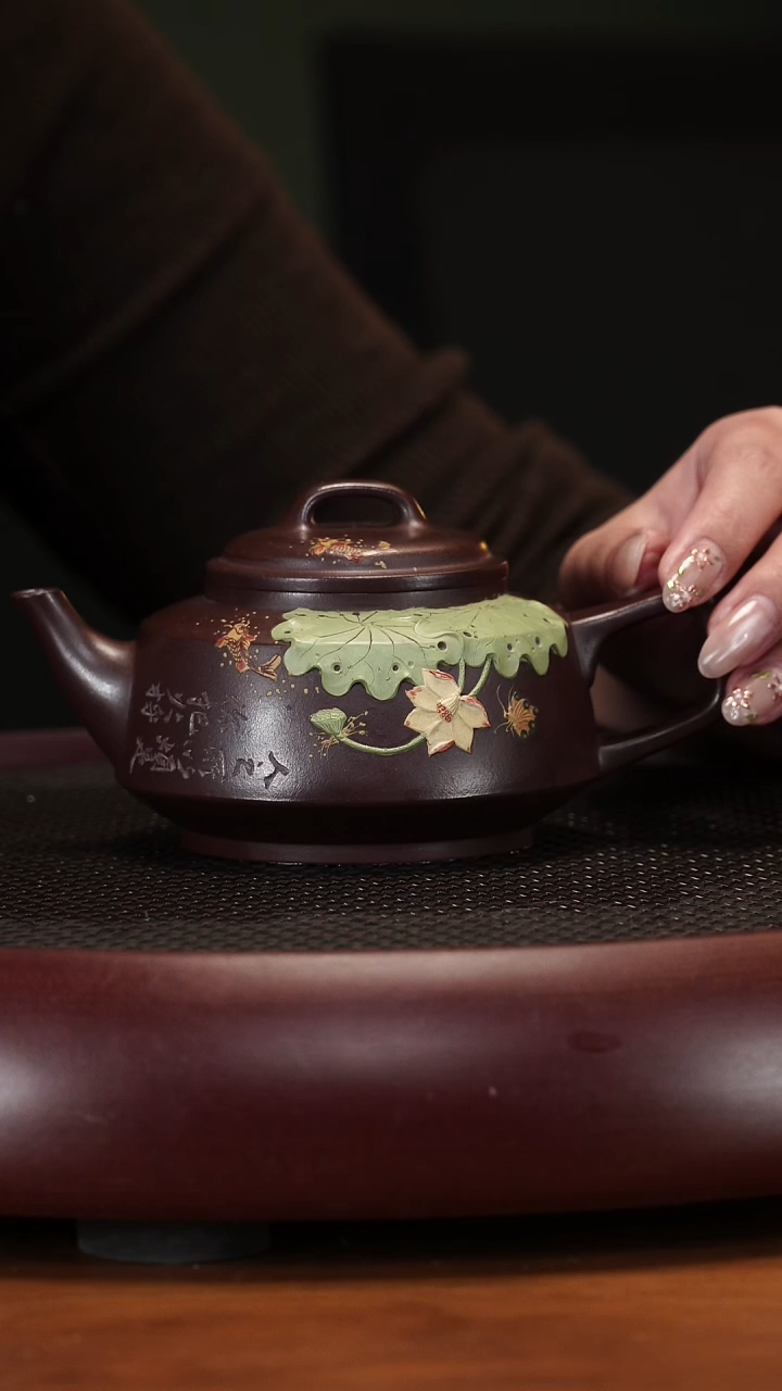 【闪购商品】紫砂茶壶3-39QYJ妙趣横生老紫泥250cc