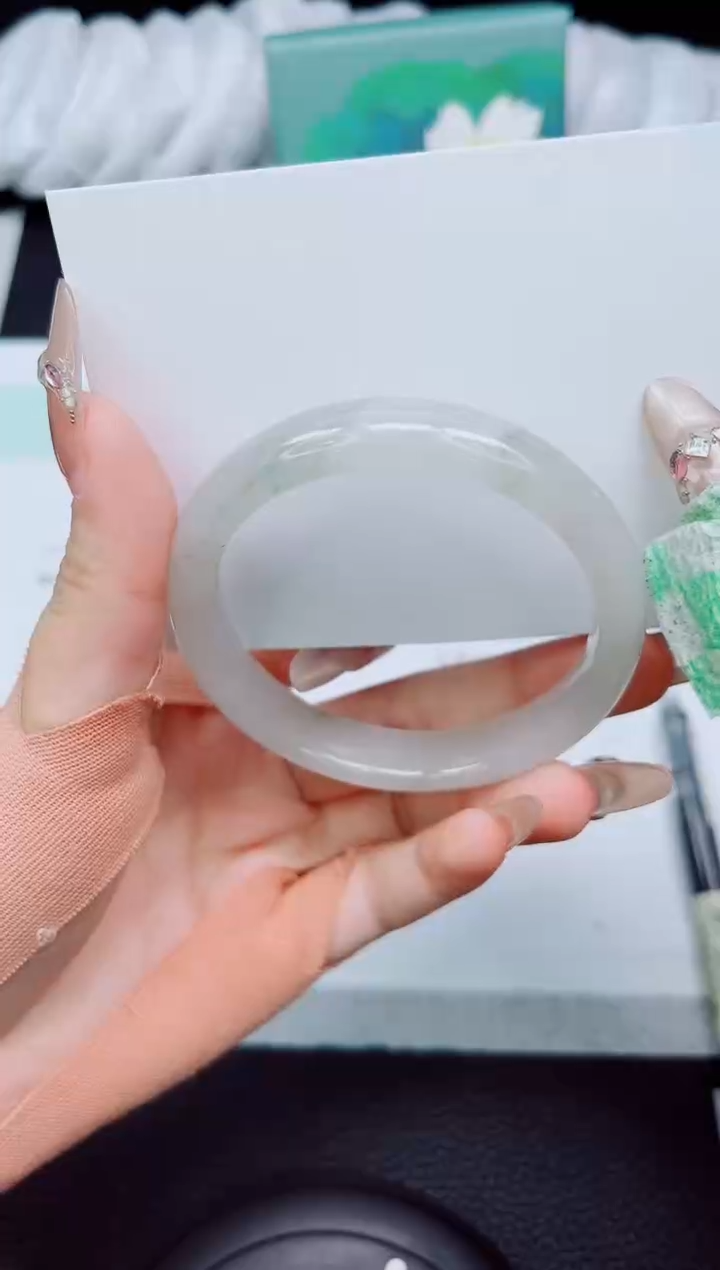 石英质玉未镶嵌手镯A339-54