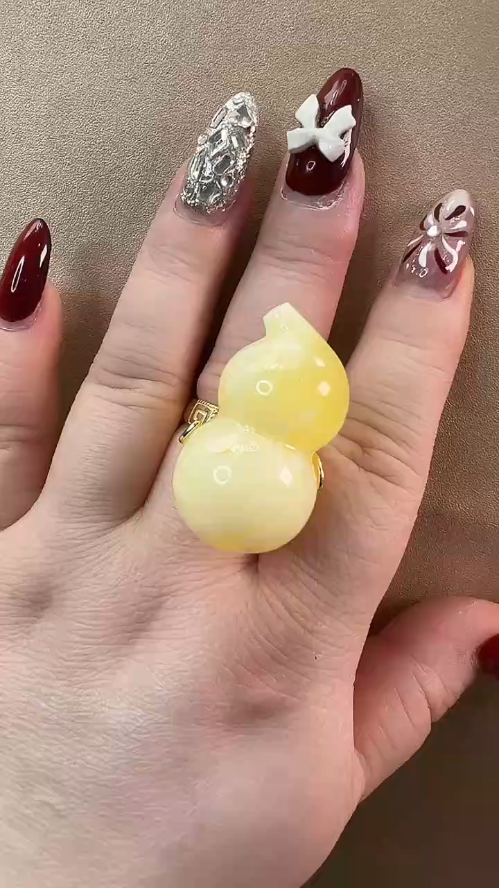 【闪购商品】琥珀戒指未镶嵌戒指