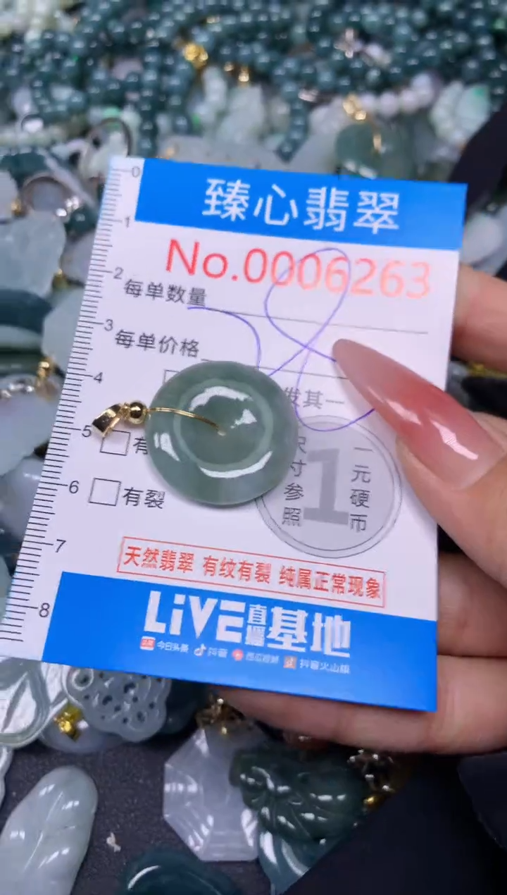 【闪购商品】翡翠颈饰未镶嵌含绳0006263