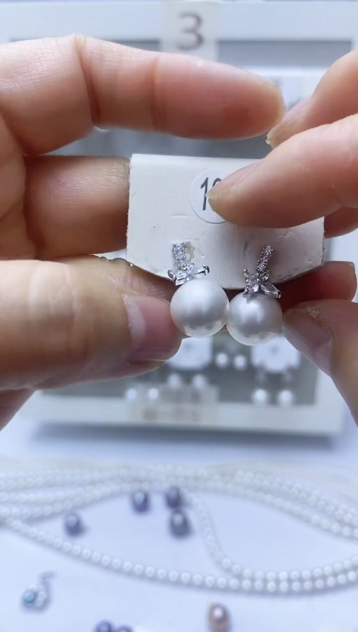 【闪购商品】淡水珍珠耳饰银S925镶嵌102