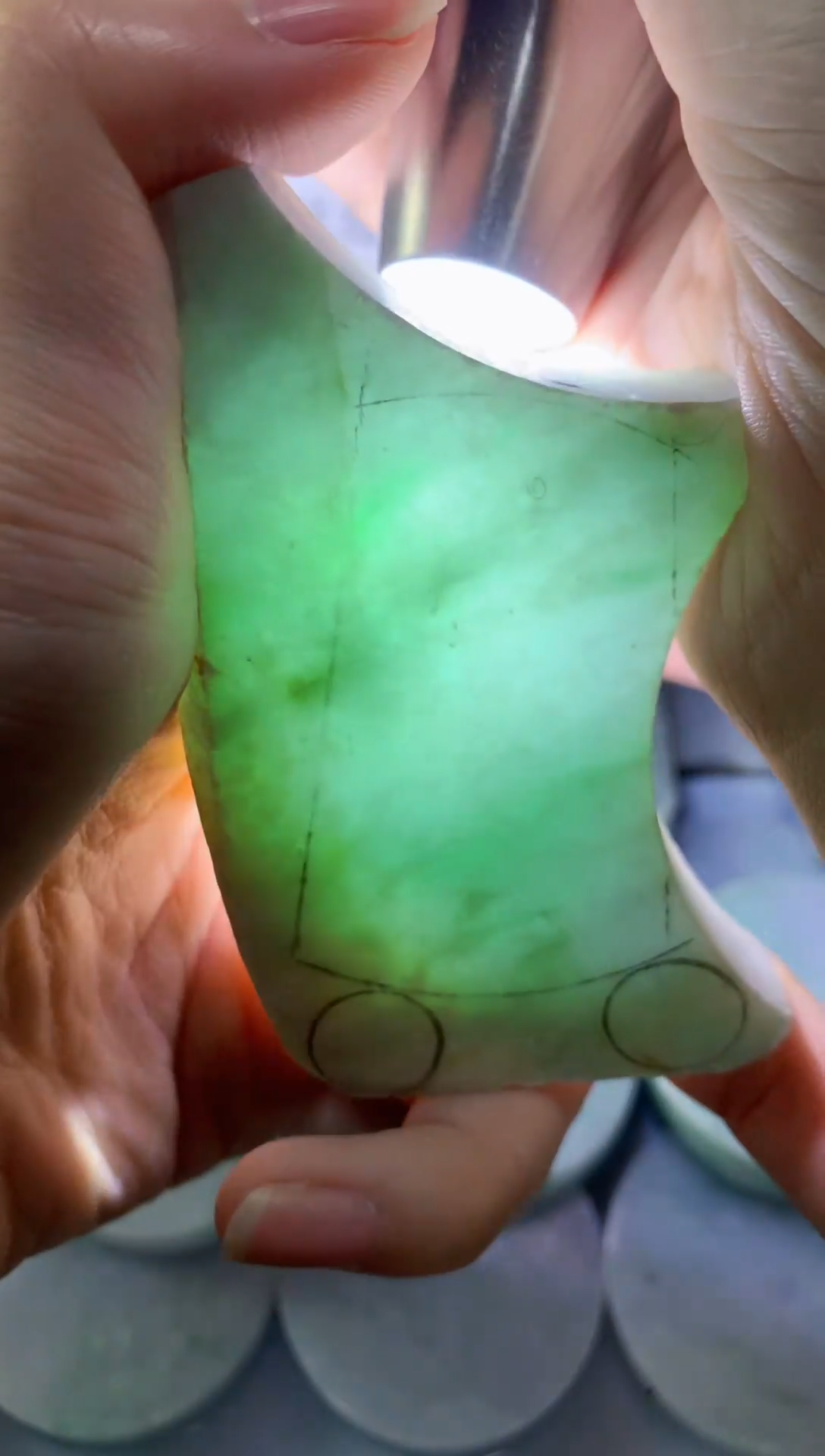 未镶嵌裸石翡翠天然缅甸翡翠FC578