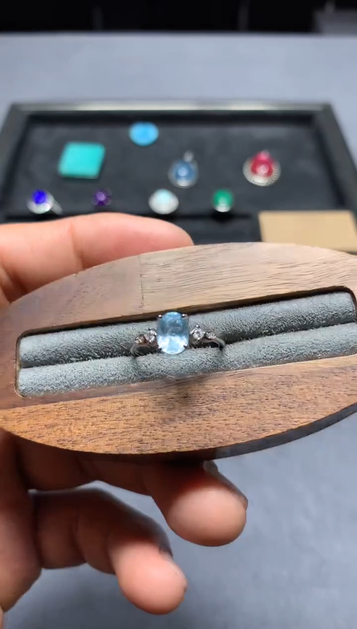 海蓝宝石戒圈未镶嵌W26（随机性发货只发一单）