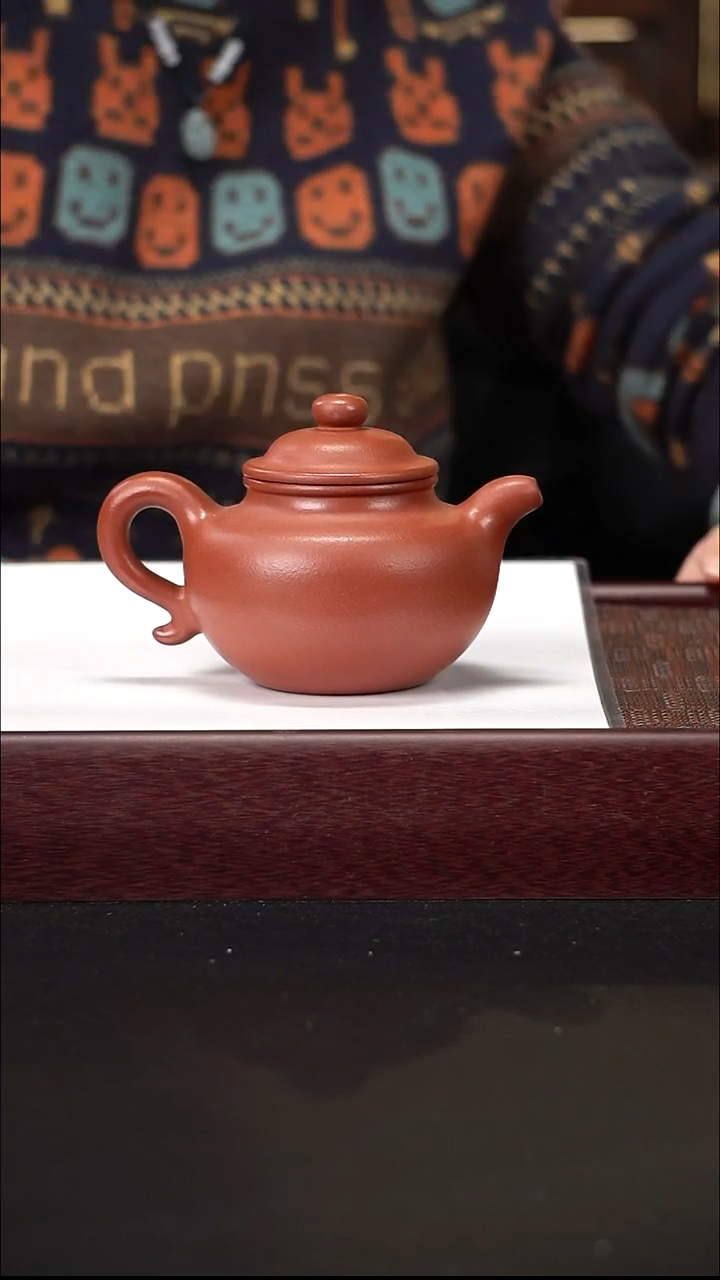 茶壶紫砂zq朱泥莲子