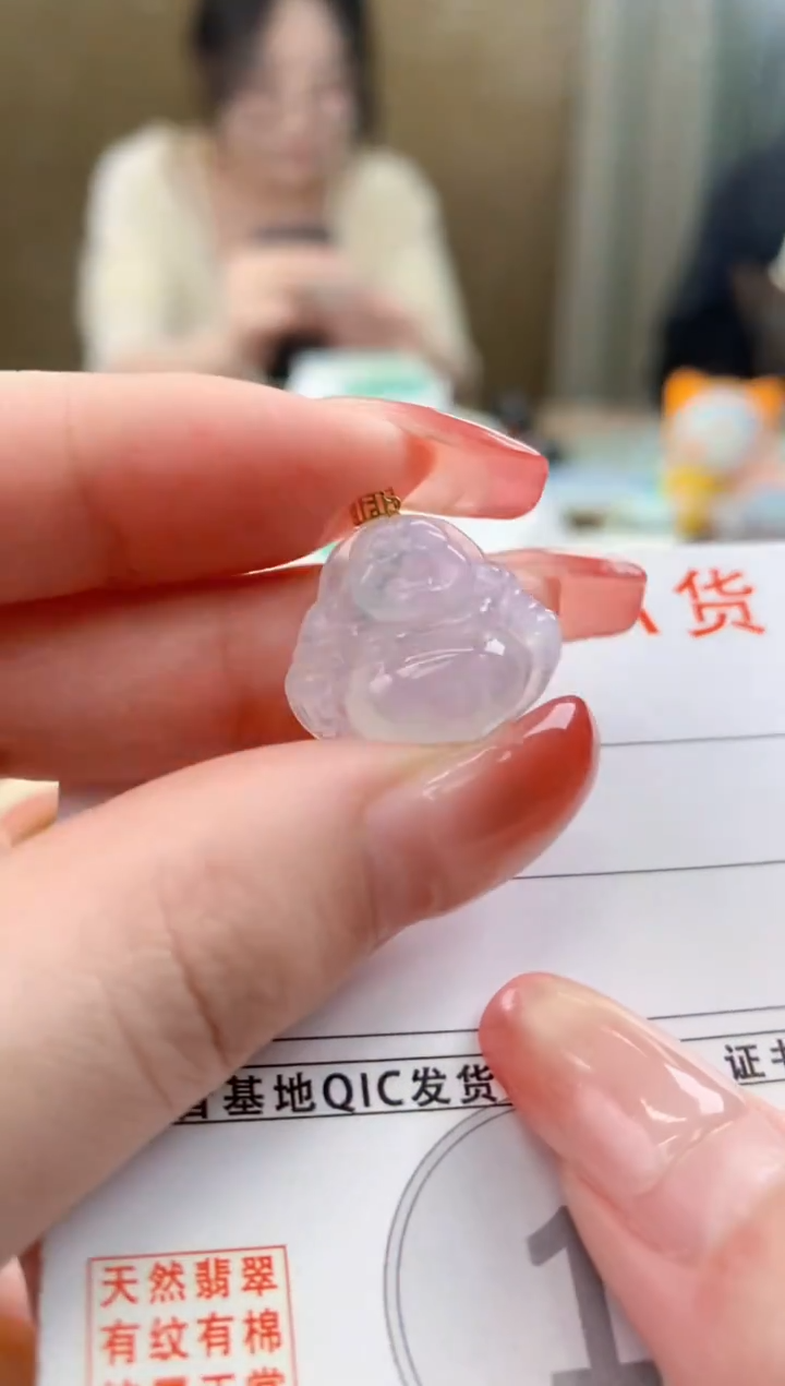 颈饰未镶嵌翡翠天然A货翡翠挂件