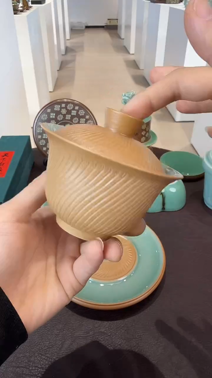 青瓷手工茶器包邮