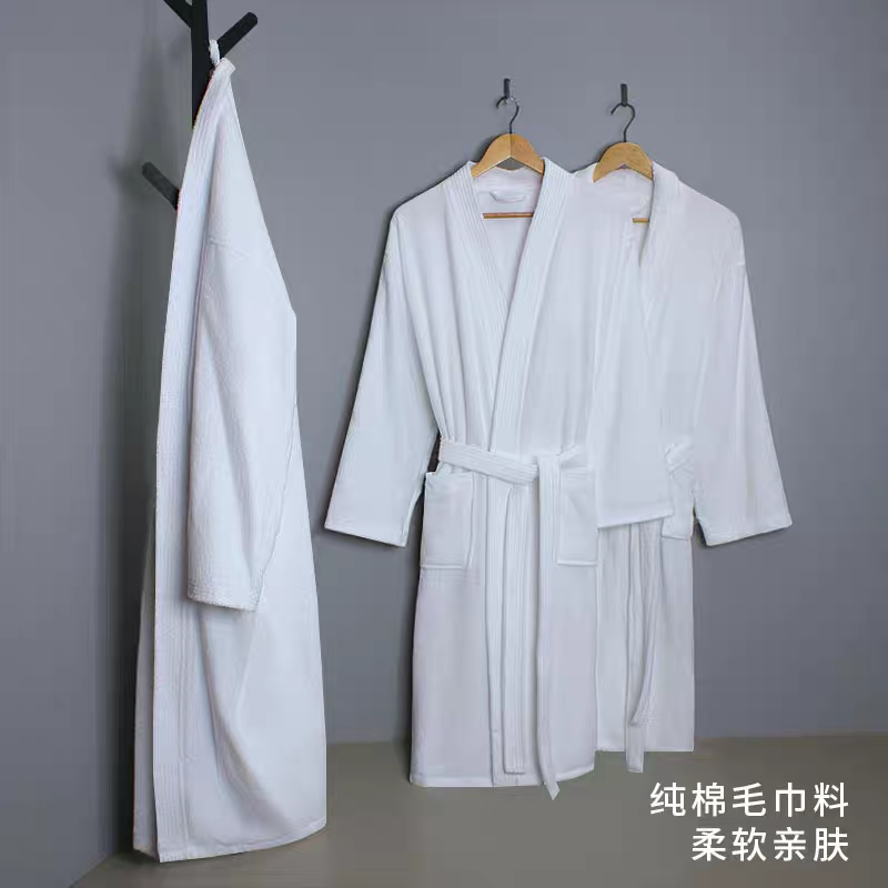 五星级酒店浴袍男女款纯棉加长睡袍吸水柔软高档