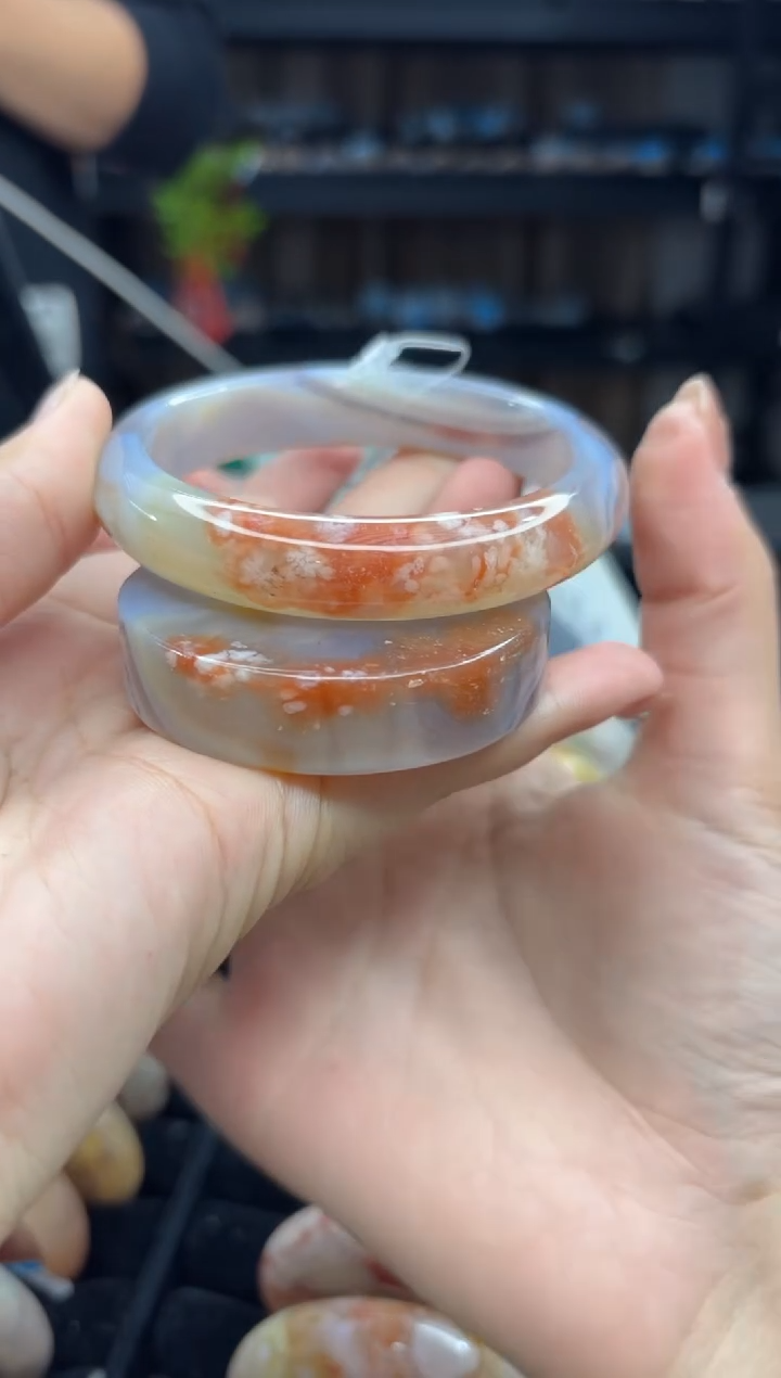 【闪购商品】石英质玉手镯未镶嵌469（58圈赠送镯心）