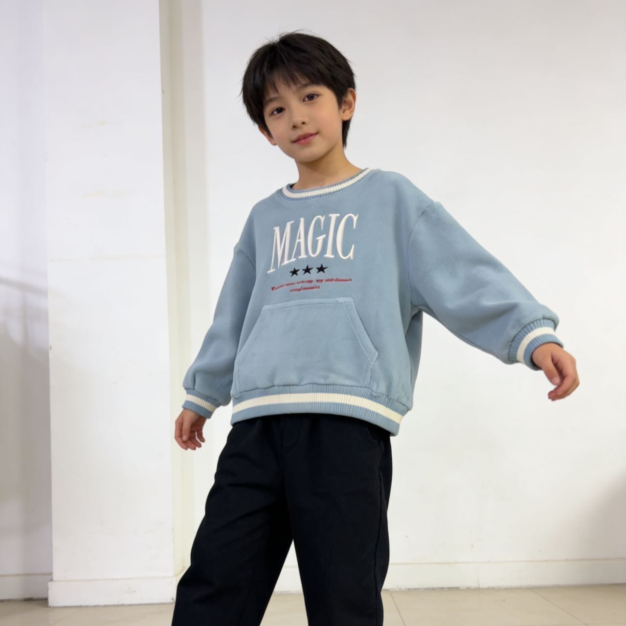 397高端专享老林家冬季休闲卫衣蓝色（林）