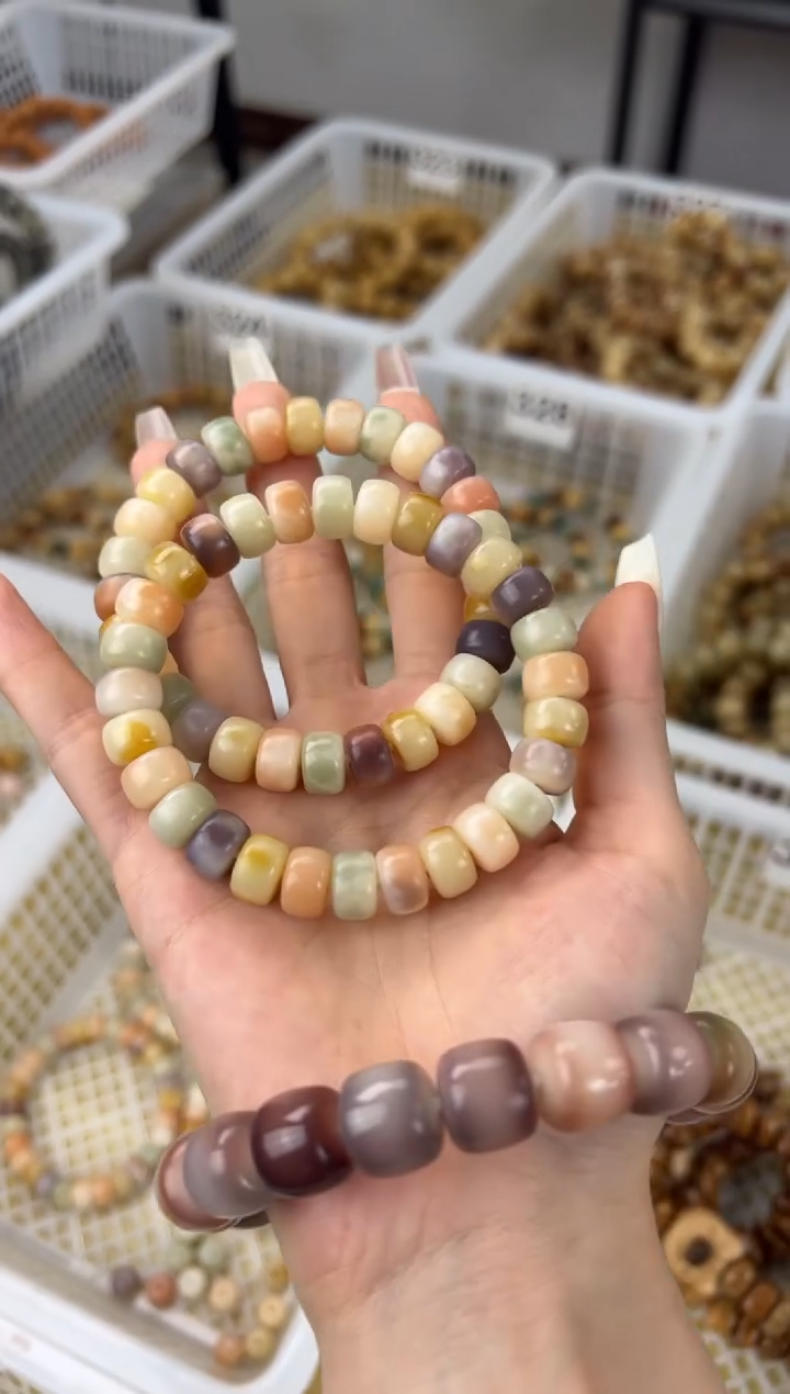 手串菩提根/象牙果卡10多宝彩虹药片珠文玩手串329