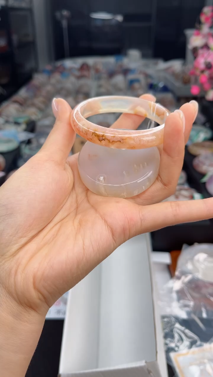 石英质玉手镯未镶嵌55圈口（赠送镯心）3321663