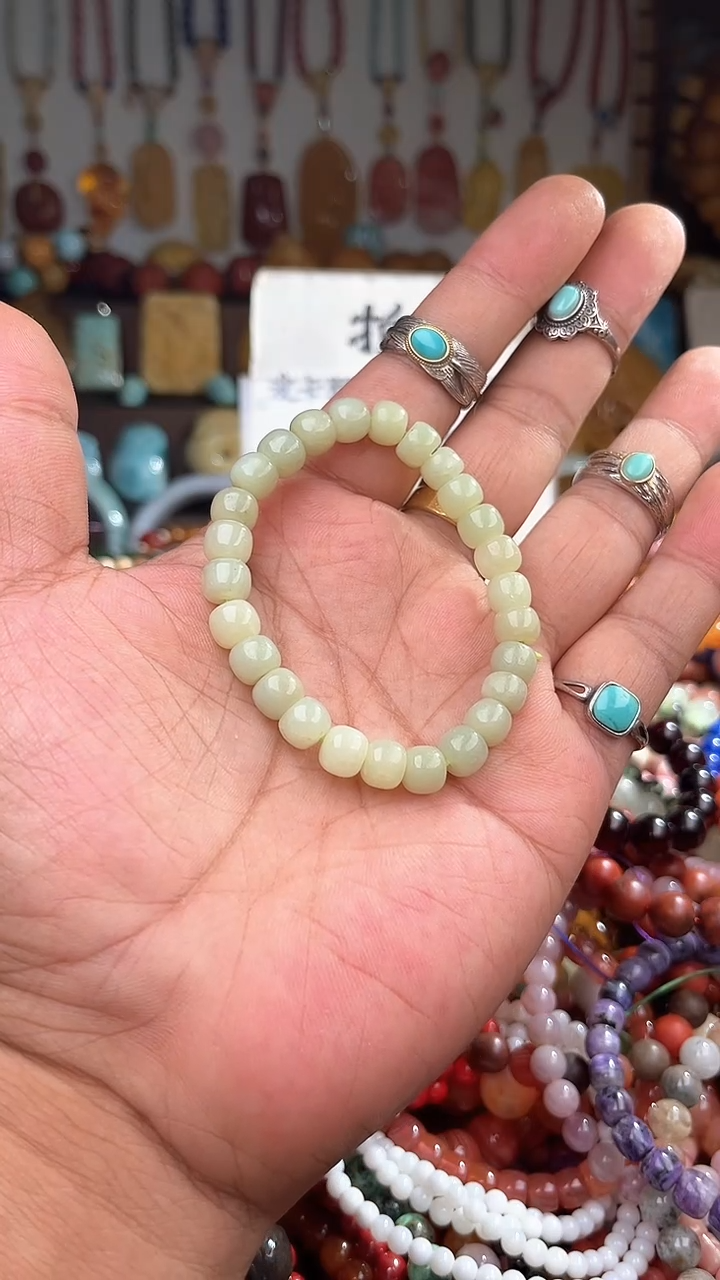 未镶嵌手链和田玉时***量 一物一拍 163778
