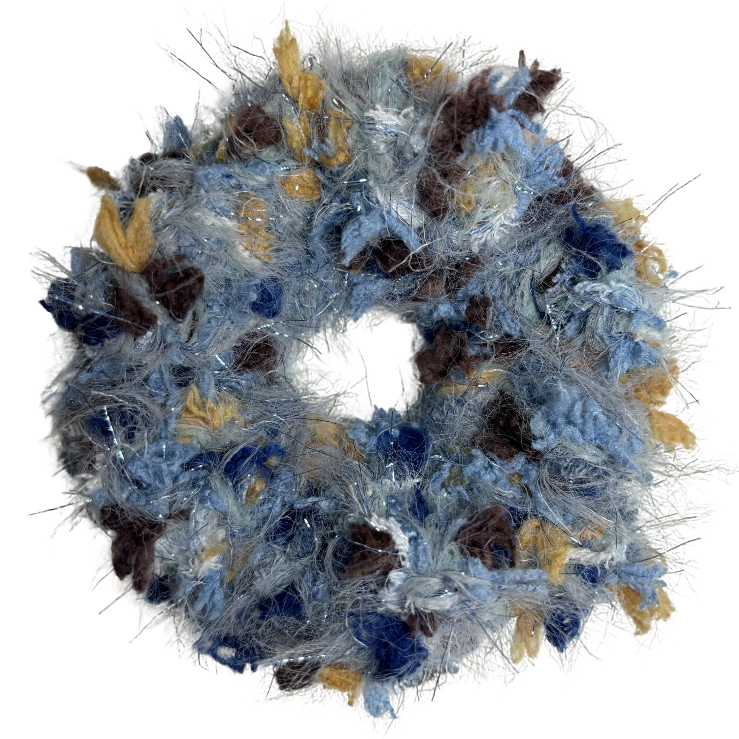 手作毛线发饰：发圈/掰掰夹/抓夹/懒人夹/发箍/发带/项链/包包