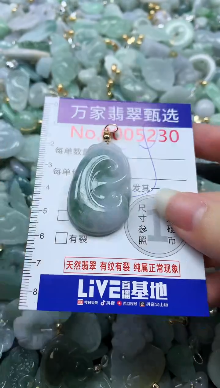 吊坠(不含链)未镶嵌翡翠5230