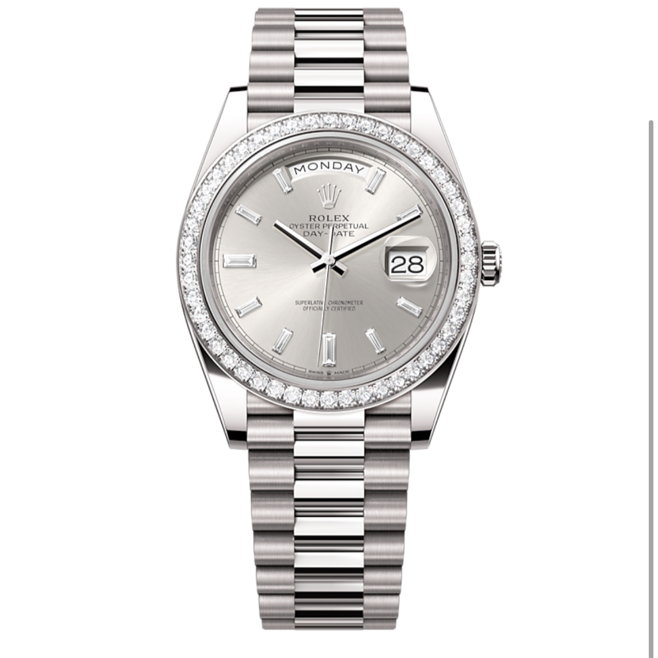 95新 Rolex/劳力士 /乱码单表/型号/m228349rbr-0001银冰糖
