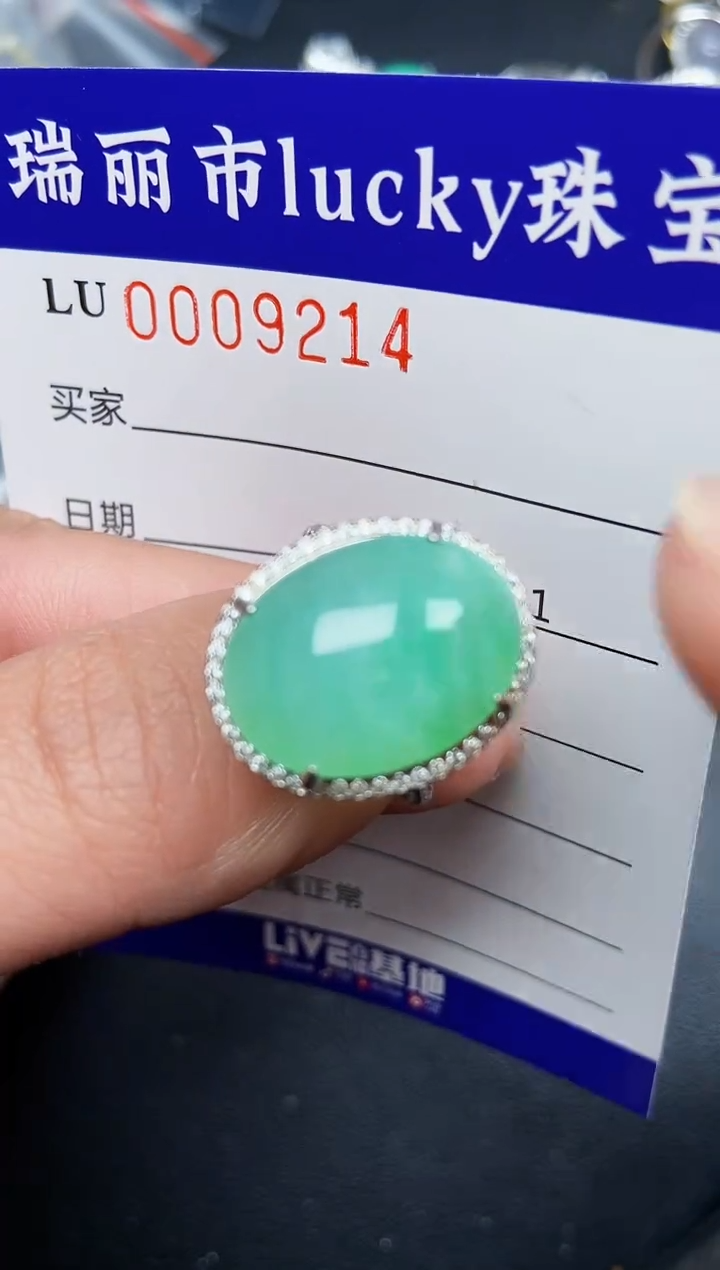 【闪购商品】翡翠颈饰银S925镶嵌9214