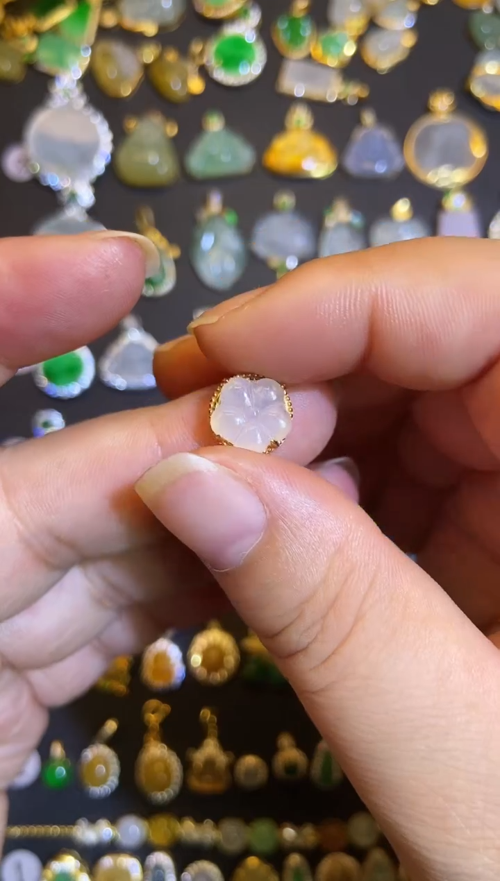 吊坠(不含链)银S925镶嵌翡翠1