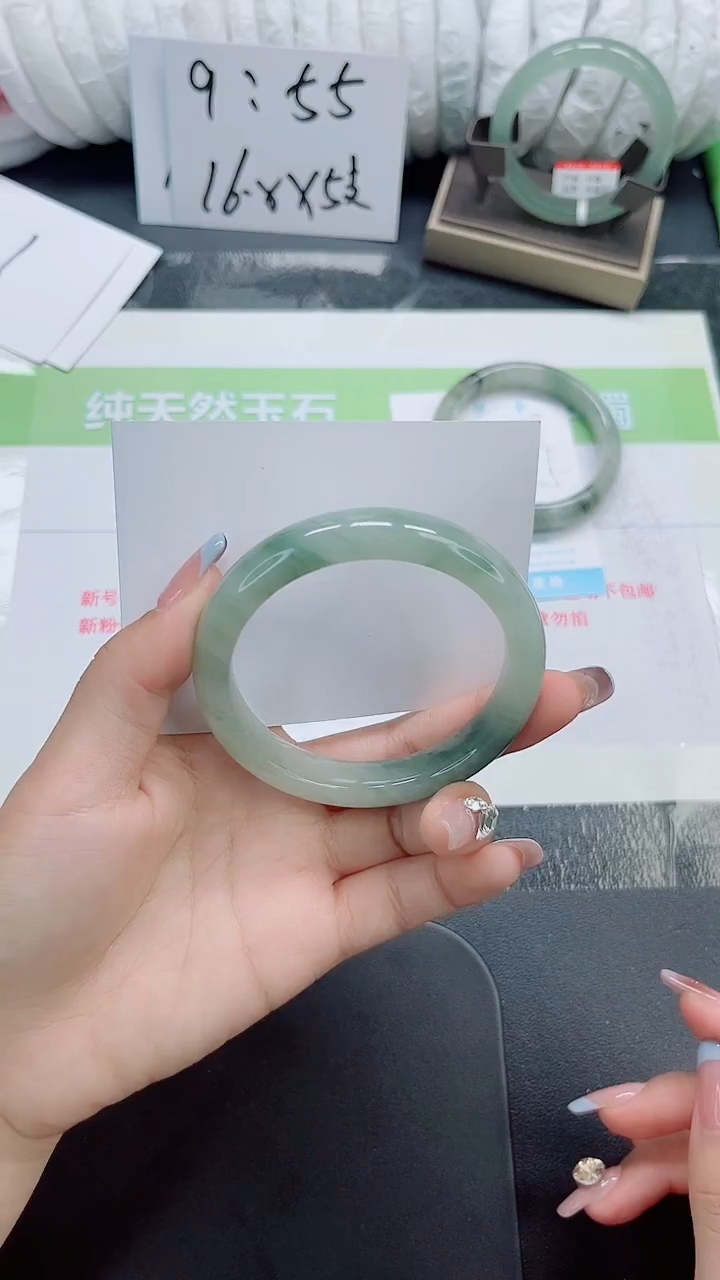 未镶嵌手镯石英质玉b100-圈口54.4