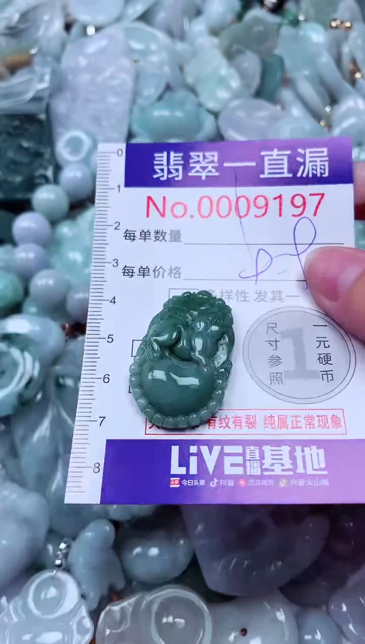 吊坠(不含链)未镶嵌翡翠9197