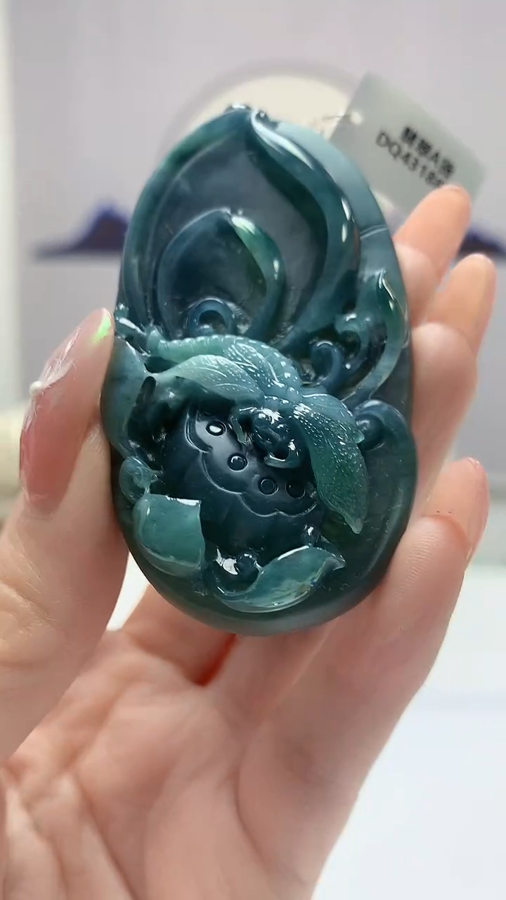 【闪购商品】定制翡翠未镶嵌0405DD-毛货挂件157