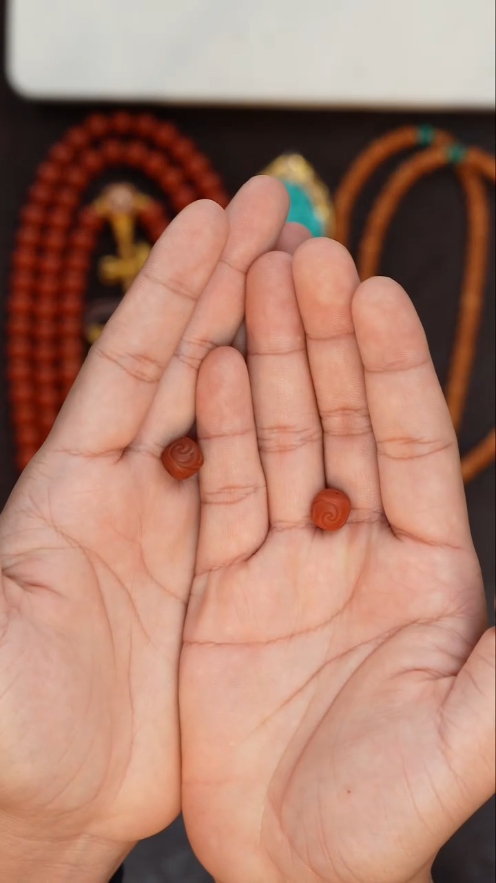 【闪购商品】南红玛瑙配饰未镶嵌南红配饰2个