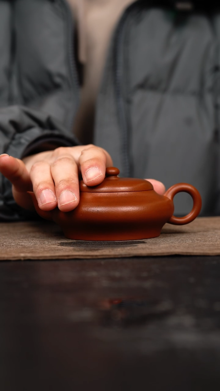 【闪购商品】紫砂茶壶全手工虚扁