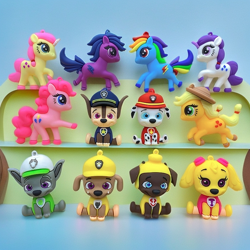 【大号12个装】儿童超爱款小马宝莉汪汪队儿童礼物六一礼物挂件