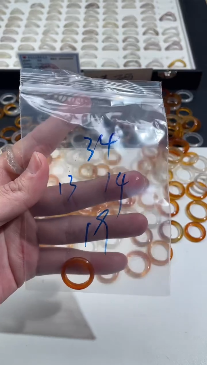 【闪购商品】玛瑙/玉髓戒指未镶嵌34