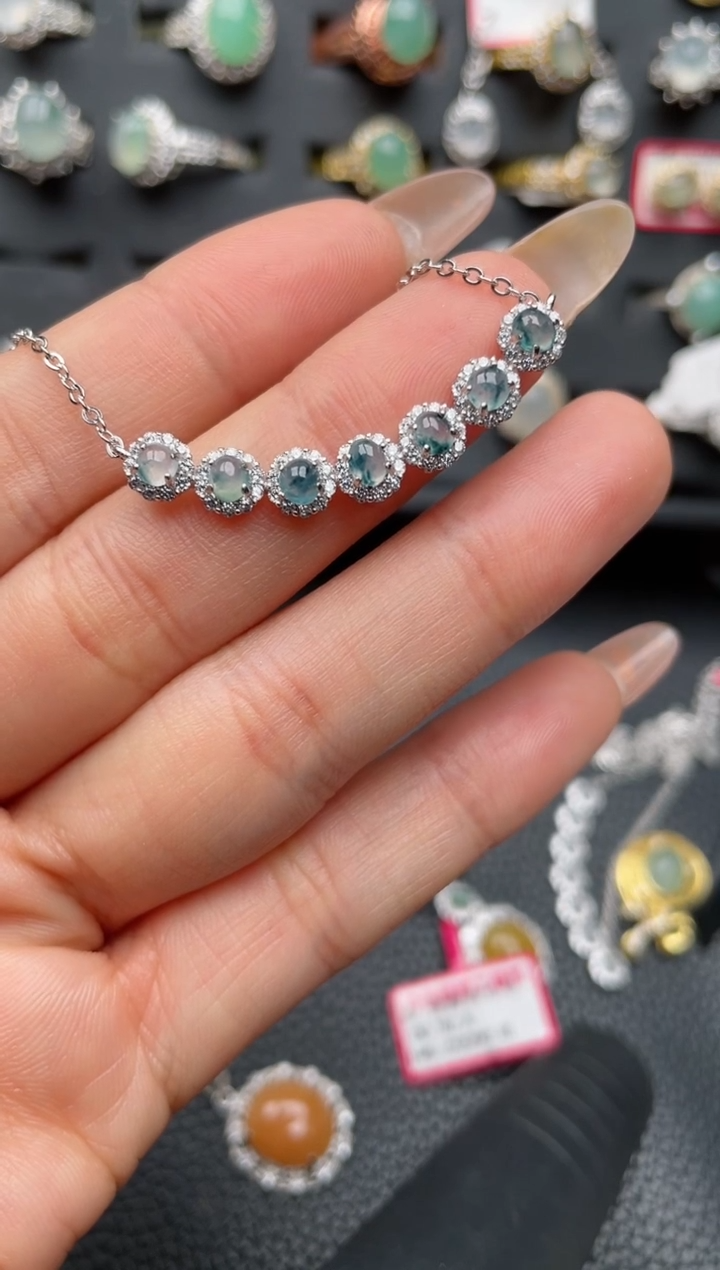 【闪购商品】翡翠戒指银S925镶嵌1111111111  39