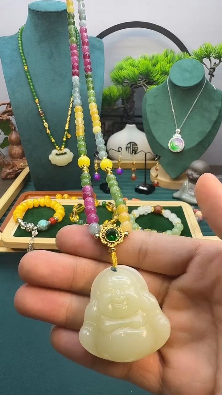 14K金镶嵌颈饰碧玺X50