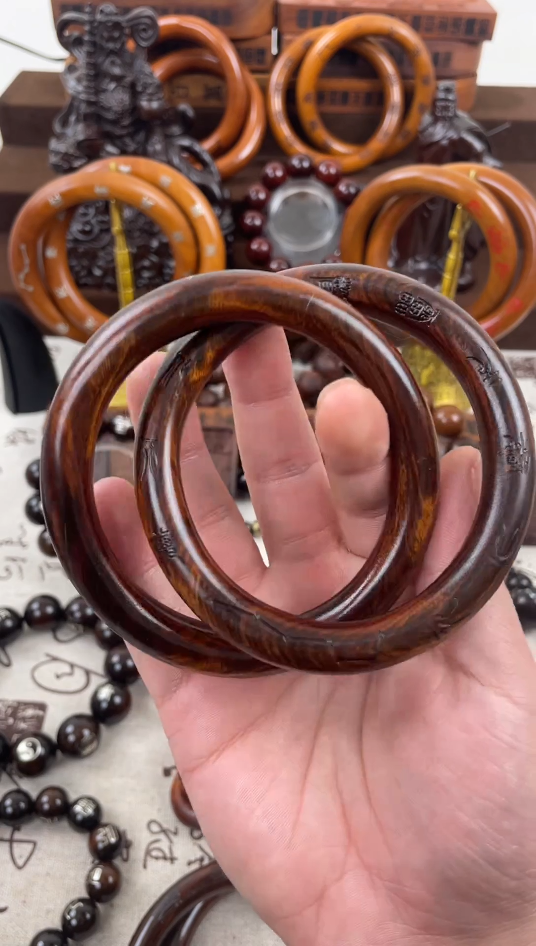 木枣木70十字九字乾坤圈雷焦款一物一拍-77