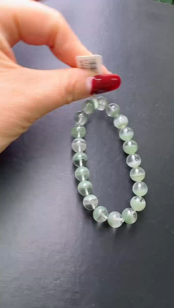 【闪购商品】水晶手串未镶嵌青幽灵手串9m+X26855