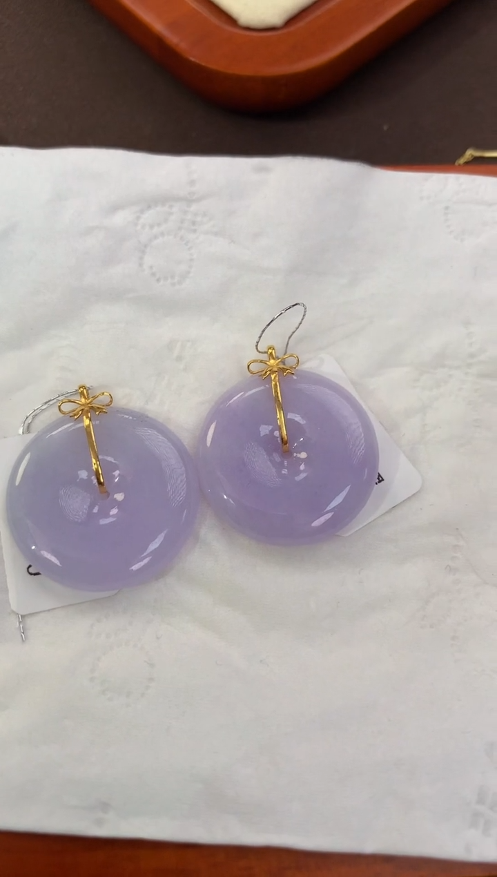 【闪购商品】翡翠颈饰18K金镶嵌天然缅甸a货翡翠多样性发其一