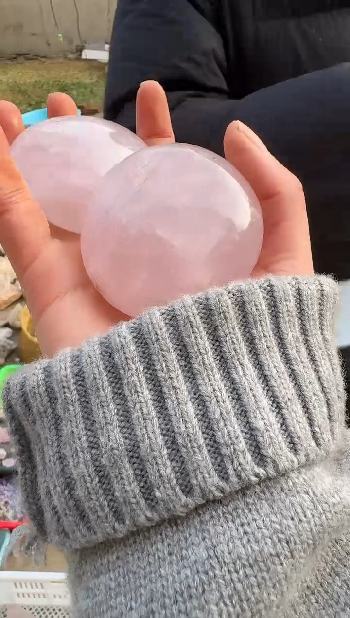 【闪购商品】水晶摆件未镶嵌粉水晶多样性发一个 134