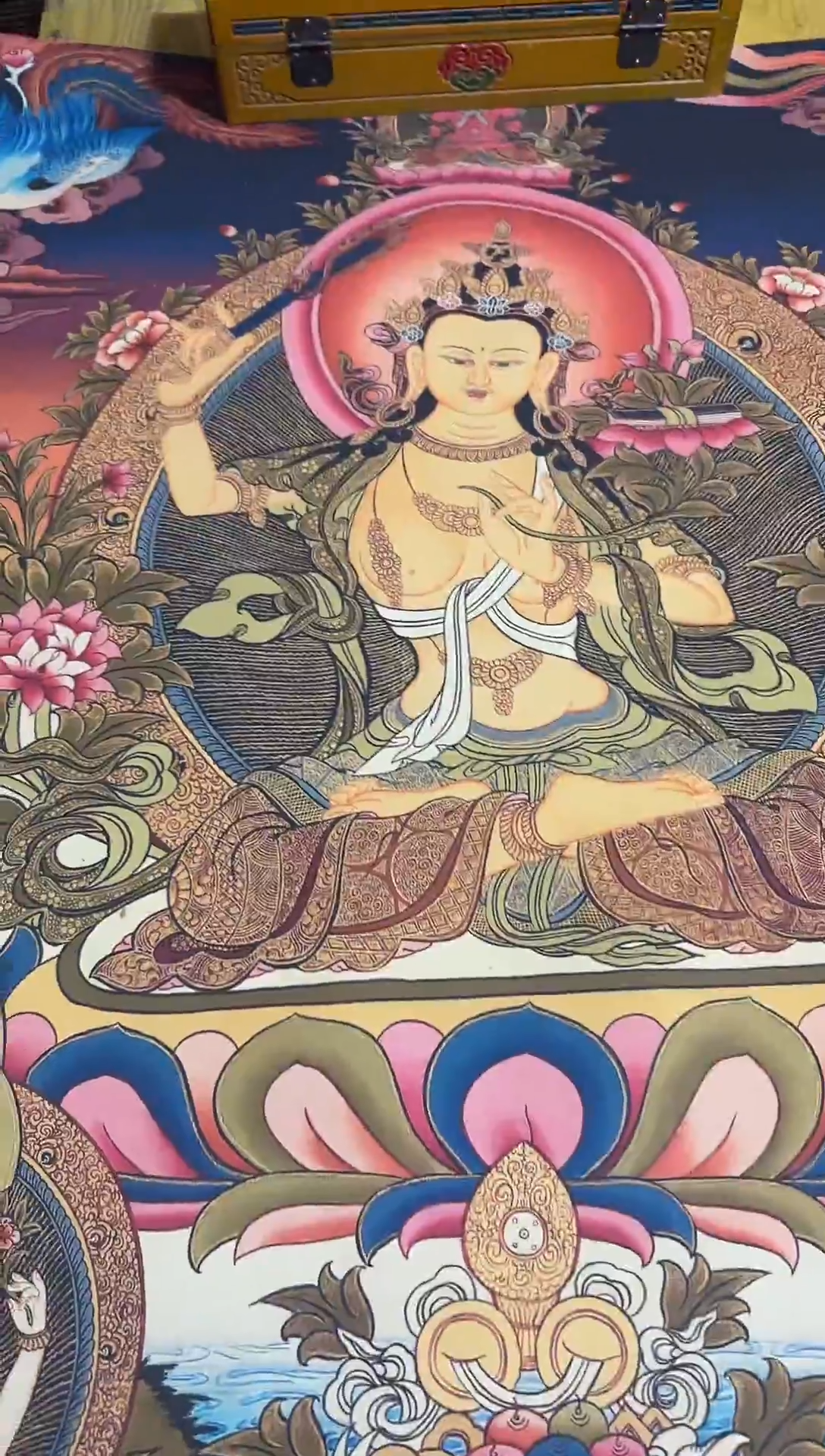 黄文殊菩萨-----唐卡