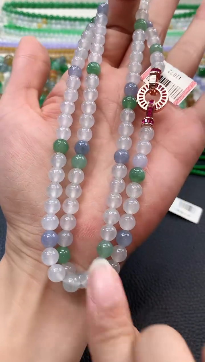 翡翠未镶嵌项链n77多样性一件发货春日珠宝