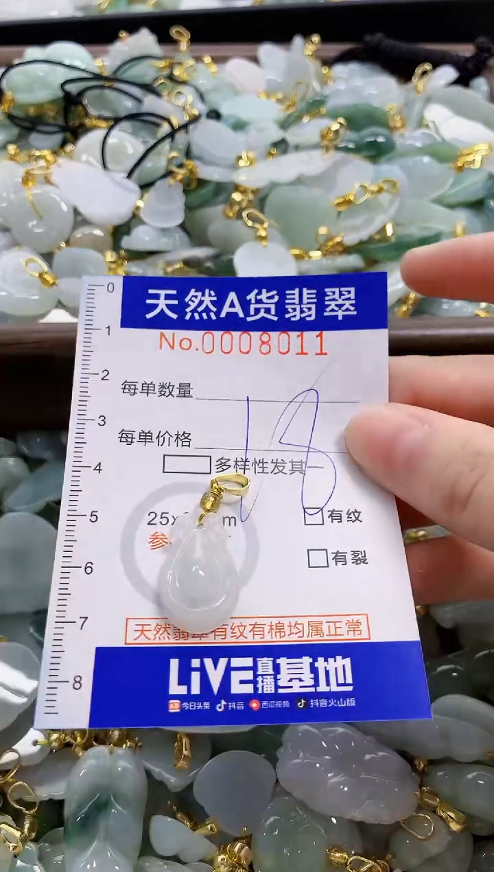 颈饰未镶嵌翡翠天然A货翡翠