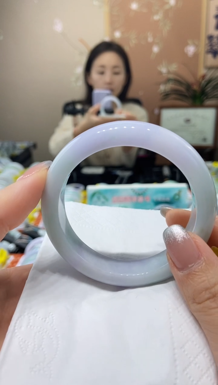 【闪购商品】翡翠手镯未镶嵌5758圈口