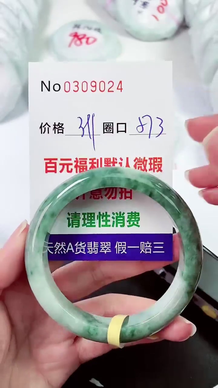 【闪购商品】翡翠手镯未镶嵌00309024