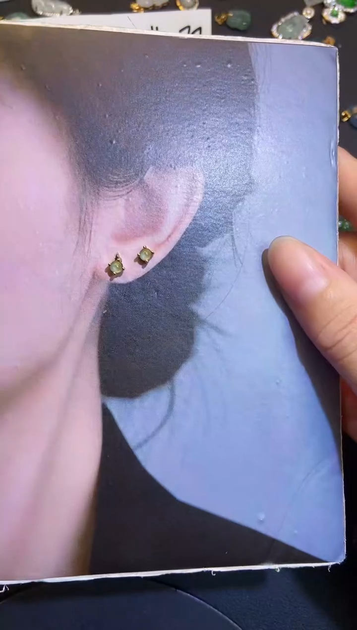 吊坠(不含链)银S925镶嵌翡翠1