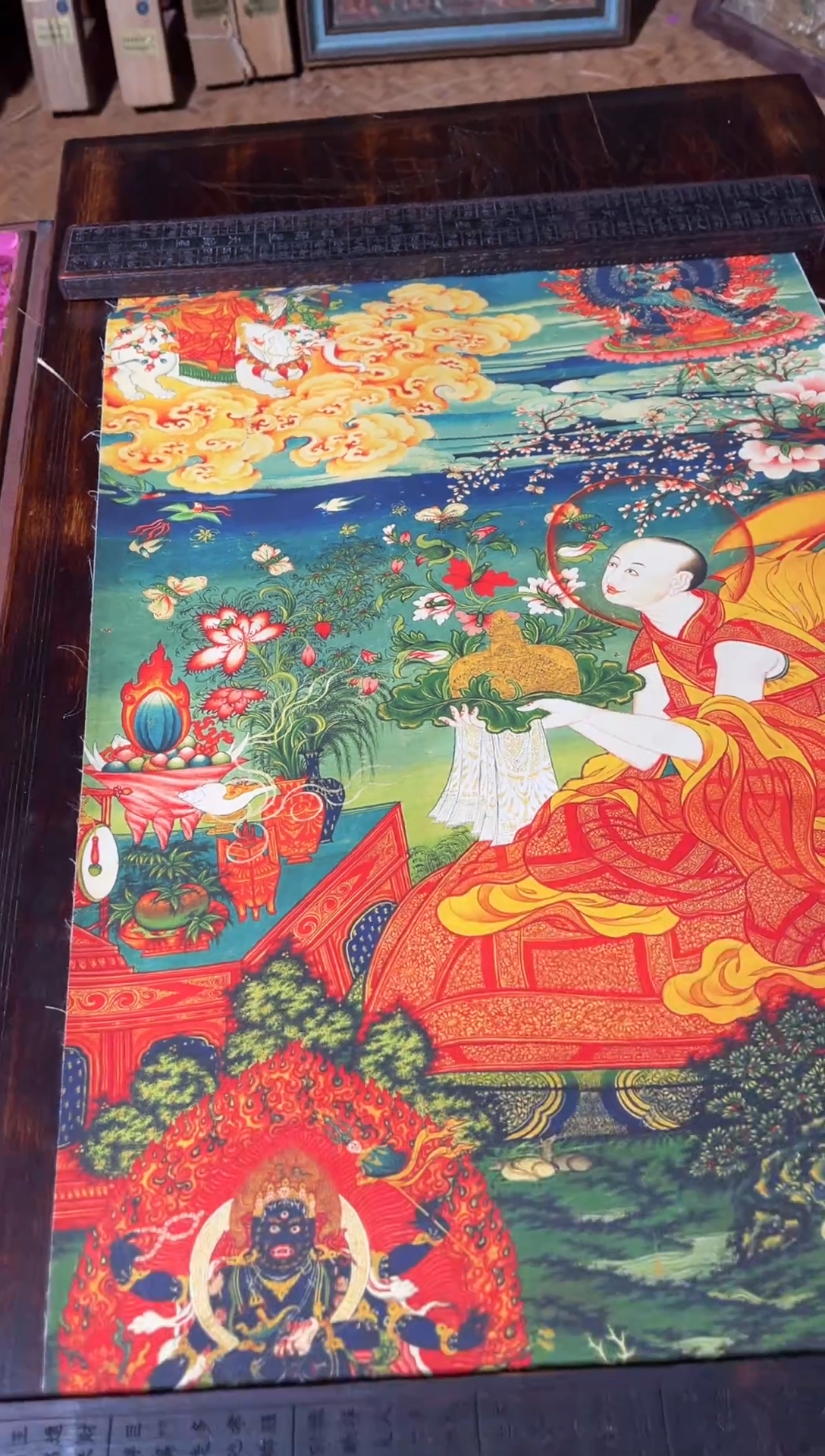 卷轴画卷轴画帅帅的唐卡