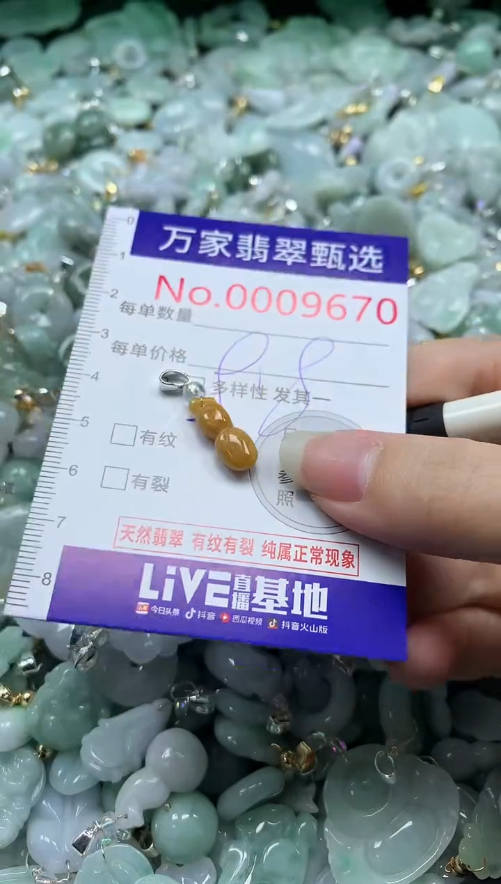 吊坠(不含链)未镶嵌翡翠9670