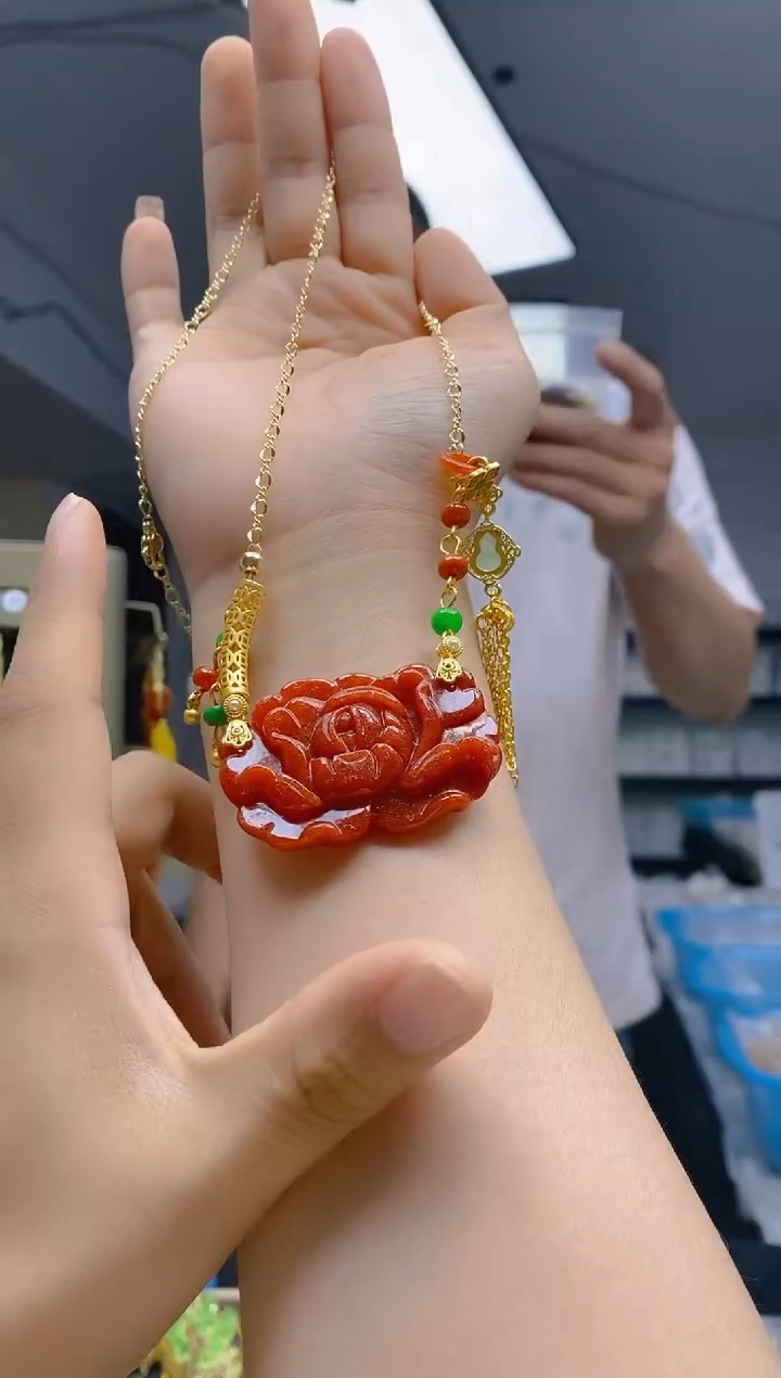 【闪购商品】翡翠耳饰合金0201翡翠锁骨链