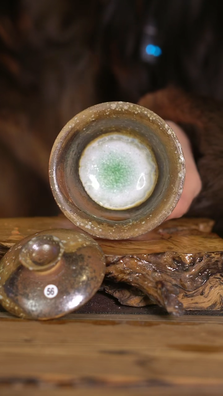 景德镇纯柴烧 盖碗 56