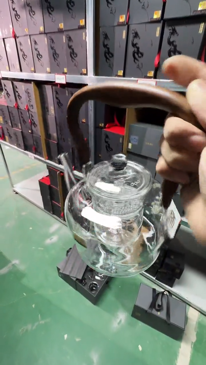 将军壶 实木把手 蒸煮一体  晶焱金标